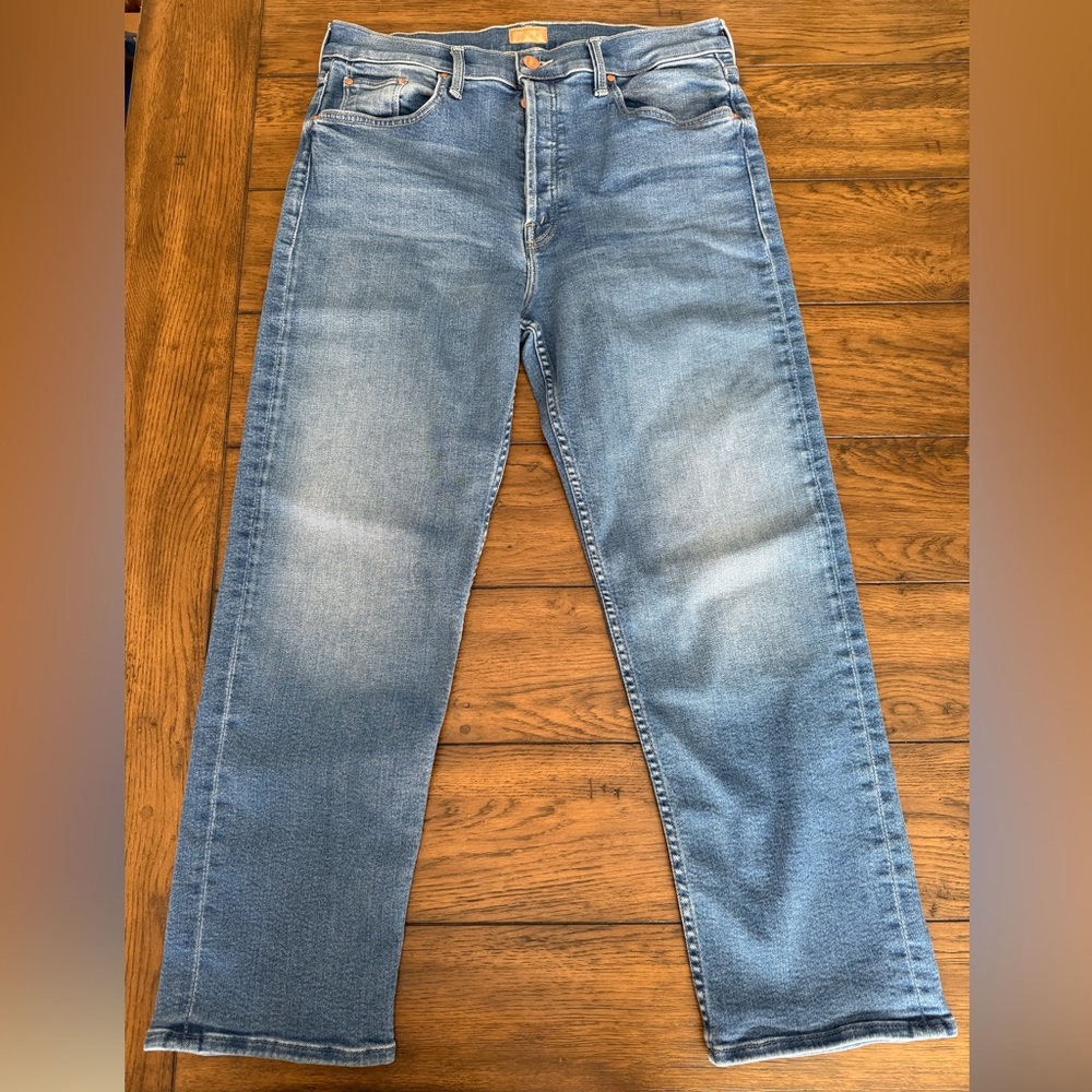 MOTHER Light Blue Straight Leg Jeans